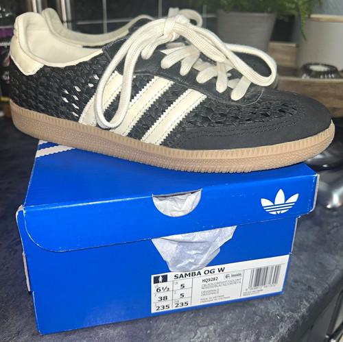 adidas Samba OG W Women's Trainers Black/White Gum Low Top Lace Up UK 5