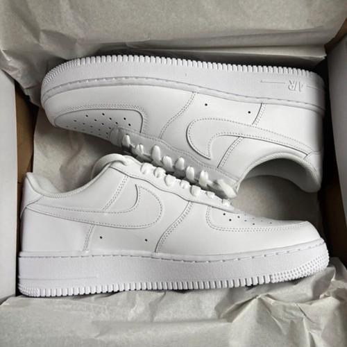 Nike Air Force 1 White Low Top Men’s Trainers UK 9  PREMIUM QUALITY 