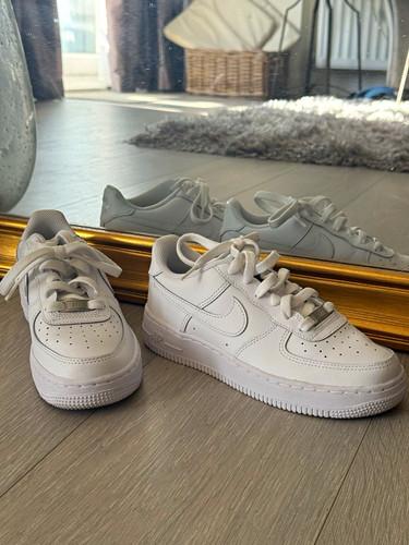 Nike Air Force 1 Low Top Lace Up Trainers White UK 4 EU 36.5 FV5951-111