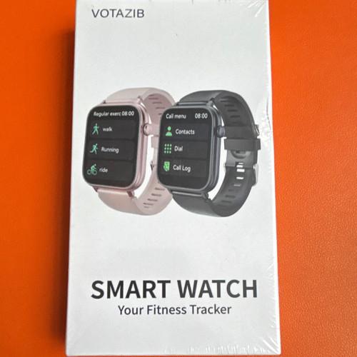 VOTAZIB T10 Smart Watch 1.85in Fitness Tracker Waterproof Unlocked Black