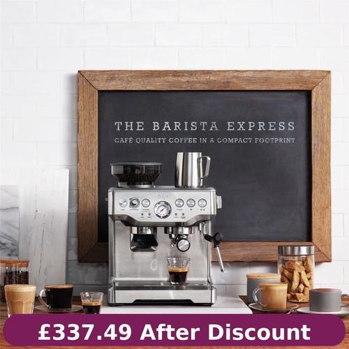Sage The Barista Express BES875UK Bean to Cup Coffee Machine Stainless Steel-