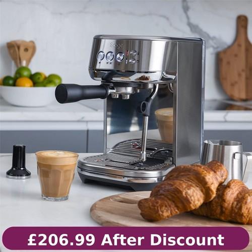 Sage The Bambino Plus Espresso Coffee Machine SES500BSS Brushed Stainless Steel#