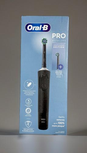 Oral-B Vitality Pro Electric Rechargeable Toothbrush with 2 Brush Heads, Black