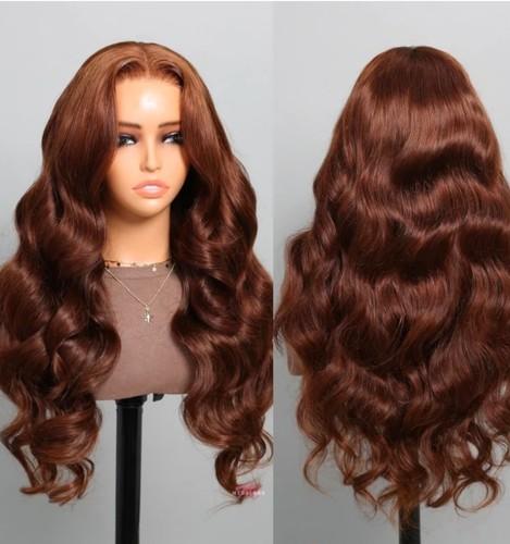 100% Brazilian 28” Scalp Like  Loose Body Wave Glueless Pre plucked Knots