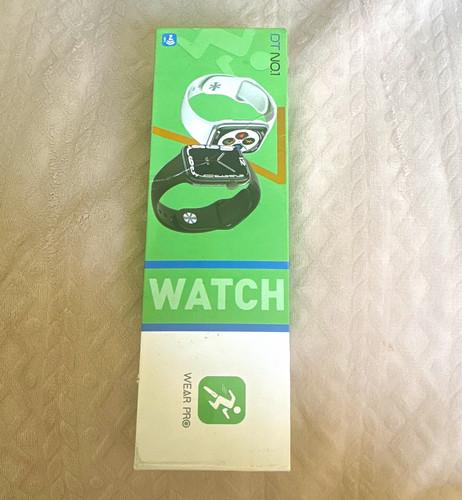 Wear Pro DT No.1 Smart Watch Black Silicone Strap Fitness Tracker Unlocked