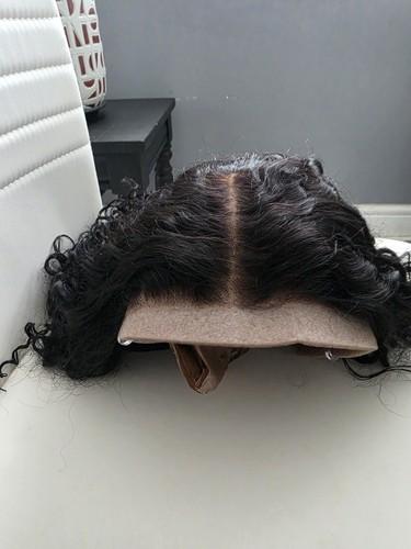 UNice Curly Human Hair Wig 18"  Cap One Size New Never Worn 