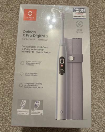 Oclean X Pro Digital S Sonic Electric Toothbrush Silver Touchscreen App + Case