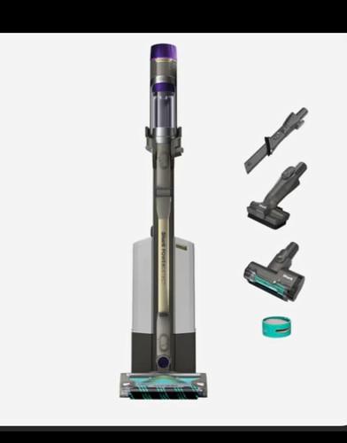 SharkPowerDetectTransformerPowerTrioSystem Upright Vacuum with Detect And Reveal