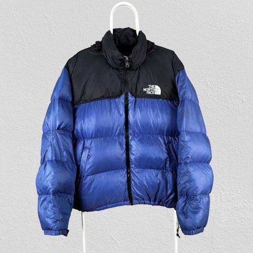 Vintage The North Face Blue Nuptse Puffer Jacket Down Fill Mens Size Medium