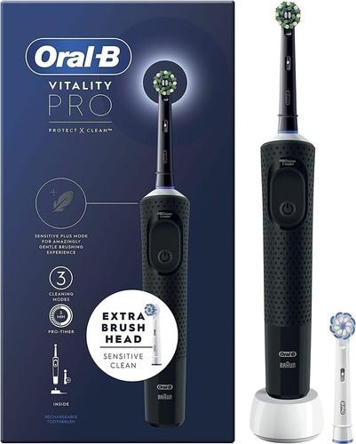 Oral-B Vitality Pro Electric Toothbrush - 2 Pin EU Plug Black (Packing May Vary)