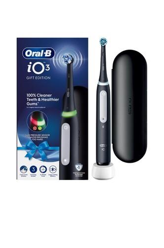 Brand New Braun Oral-B iO3 Gift Edition Black Electric Toothbrush
