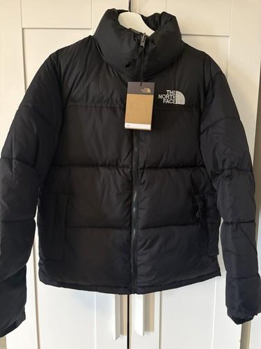 The North Face Nuptse Men’s S Black Nylon Puffer Jacket Full Zip Stand Collar