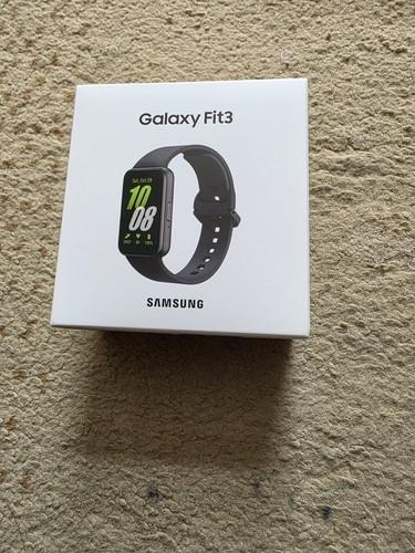 Brand new Samsung Galaxy Fit3 Health & Fitness Tracker 40mm Smartwatch - Black,
