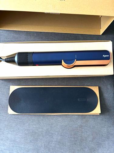 Dyson Airstrait Hair Straightener Blue/Copper with Box, Plug & Guide