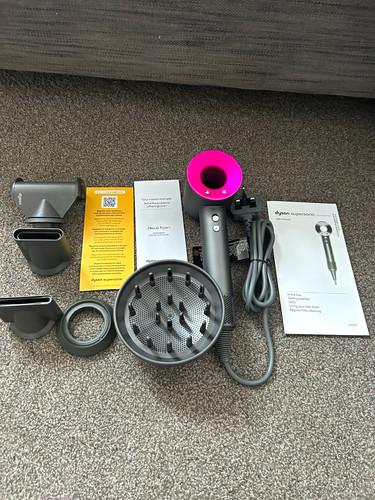 Pink, black Dyson Supersonic Professional Hair Dryer brand new sealed